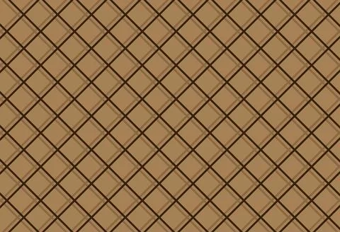 Diagonal grid brown background Stock Illustration