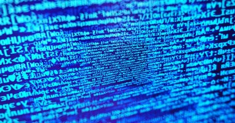 Diagonal hacker code computer text illustration background Stock Illustration