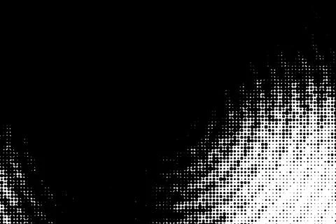 Diagonal Halftone Dots Transition Pattern Stock Illustration