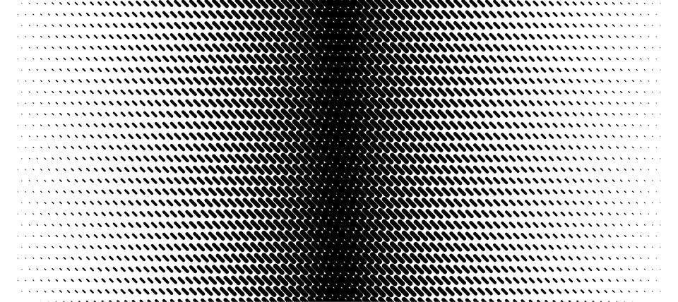Diagonal halftone gradient background with black dots and lines creating Stockillustratie