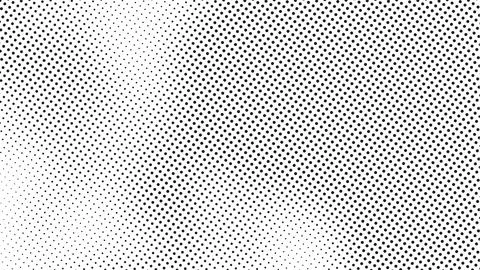 Diagonal halftone pattern design featuring black dots on a white background Illustrazione stock