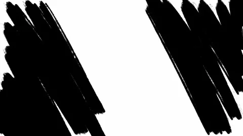 Diagonal hand drawn hatched lines moving to the middle of the screen and back Stock Footage 276391649