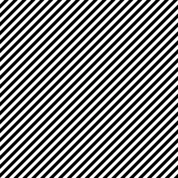 Diagonal hatching pattern, black and white slanted lines - seamless repeatable 库存插图