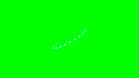 A diagonal line of small blue and white dots set against a vibrant green scre Stock Footage 340267686