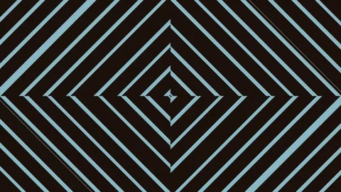 Diagonal lines create geometric patterns in blue on black Stock Footage 339632493