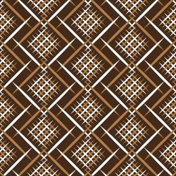 Diagonal lines gride seamless texture, vector fabric pattern background Stock Illustration