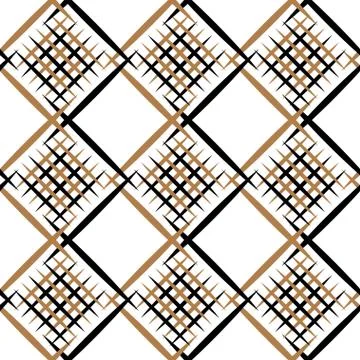 Diagonal lines gride seamless texture, vector fabric pattern background Stockillustratie