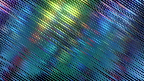 Diagonal Lines with Multicolored Reflections Stock Footage 274244954