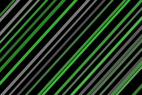 Diagonal lines pattern with black green and gray colors Stock Illustration