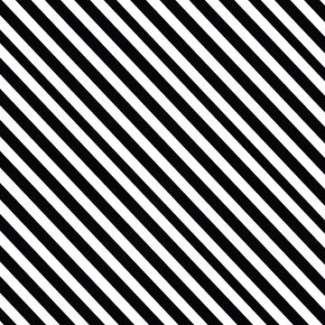 Diagonal lines stripes pattern. Black lines on white background. Stock Photos