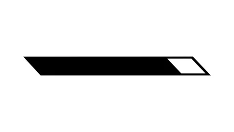 Diagonal long progress bar animation filling left to right and reversing. Stock Footage 318857249