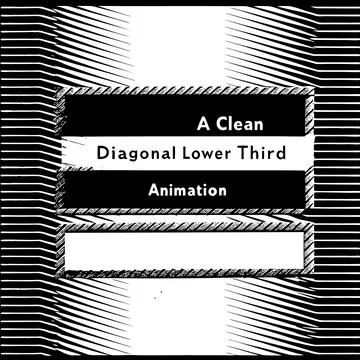 Diagonal Lower Third Graphic Design for Video Overlays Stock Illustration