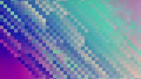 Diagonal mosaic fast changing color pattern background. 2D rendering abstract Stock Footage 297279952