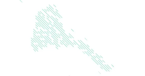 Diagonal Motion Design Builds the Eritrea Map Silhouette Video stock 323911633