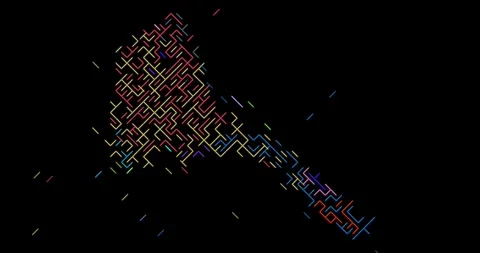 Diagonal Motion Design Builds the Eritrea Map Silhouette Video stock 323911661