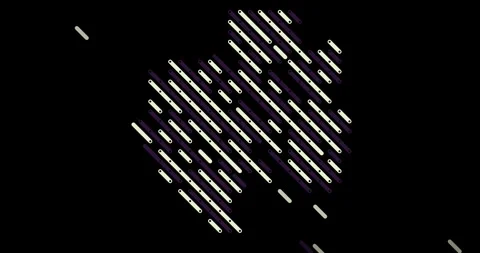 Diagonal Motion Design Builds the Gabon Map Silhouette Video stock 323944214