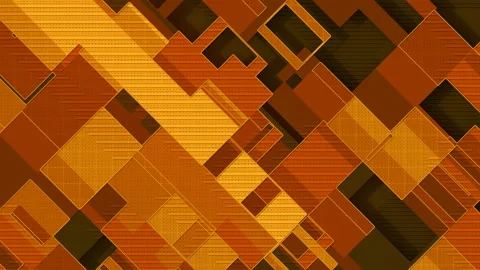 The diagonal movement of flat rectangular shapes. 3d rendering loop animation 4K Stock Footage 156475637