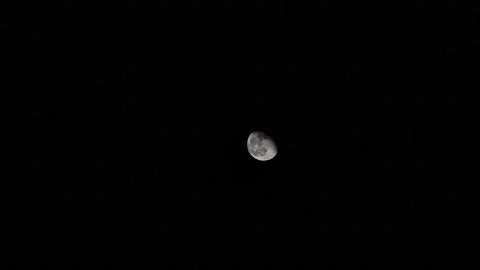 Diagonal movement of the moon, night timelapse 動画素材 149848830