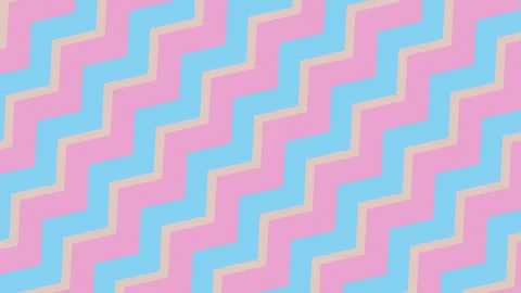 Diagonal Movement with a Zigzag Pattern Background Video Stock Footage 332486377