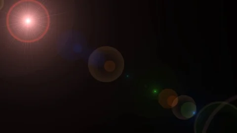 Diagonal Moving lens flare effect on bla... | Stock Video | Pond5