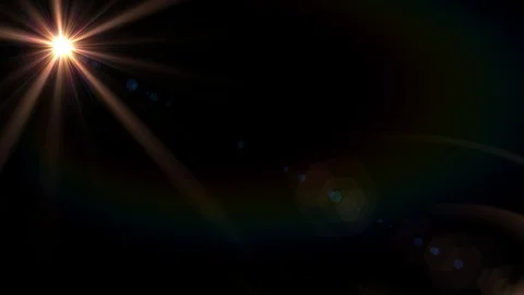 Diagonal Moving lens flare effect on bla... | Stock Video | Pond5