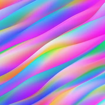 Diagonal Multicolored Gradient Waves Stock Illustration