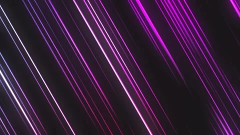 Diagonal Neon Light Streaks Background, Pink Purple Glow, Abstract Energy M.. Видео 333465086