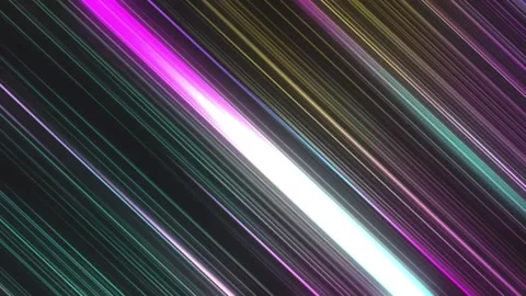 Diagonal Neon Light Streaks Motion Background, Abstract Purple Pink Blue Glow Видео 333465103
