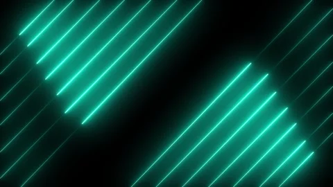 Diagonal neon line frame with angular geometric layout. Abstract glowing bo.. Video stock 330791042