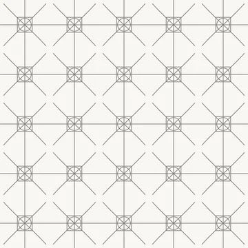 Diagonal node square pattern, seamless pattern in line design. node, square Illustrazione stock