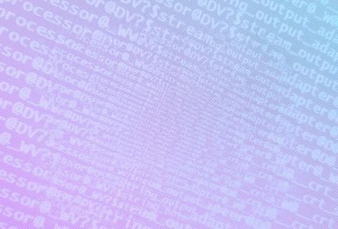 Diagonal pale pink computer text texture background Stock Illustration