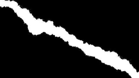 Diagonal Paper Strip with Large Rough Edges 1 Stock Footage 332218427