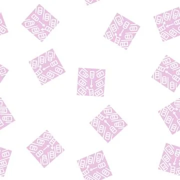 Diagonal parking glyph seamless pattern Stock Illustration