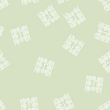 Diagonal parking line seamless pattern Illustrazione stock