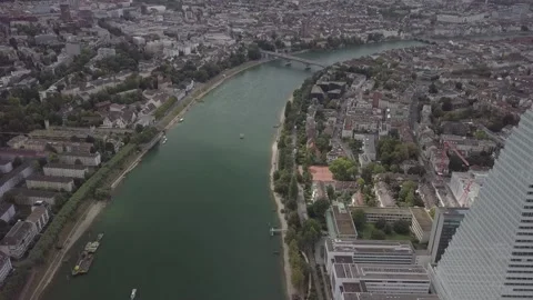 Diagonal Pass Showing Roche Beside The Rhine Stock Footage 331924657