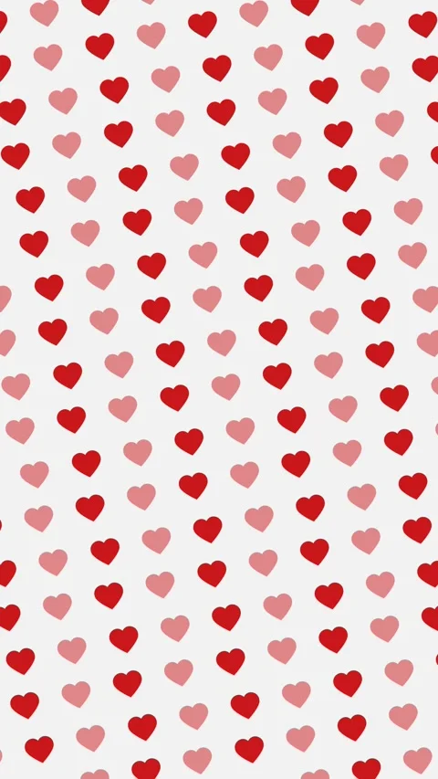 Diagonal pattern of animated red and pink hearts Vídeos de archivo 289168325