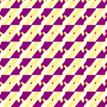 Diagonal pattern with purple curves and yellow stripes Ilustração Stock
