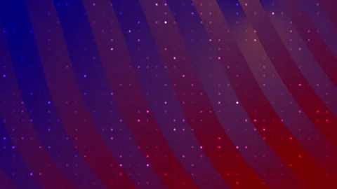 Diagonal pattern of red and blue lines with glowing dots. Stock Footage 301412746