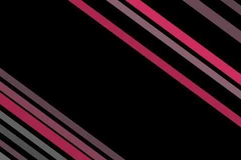 Diagonal pink and gray lines on black background Stock Illustration