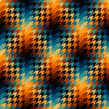 Diagonal plaid pattern. Moire overlapping effect. Vector seamless image. Illustrazione stock