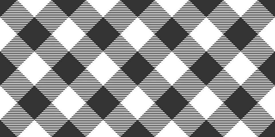 Diagonal Plaid Seamless Vector Pattern 스톡 일러스트