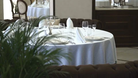 Diagonal plan for banquet hall Stock Footage 106080455