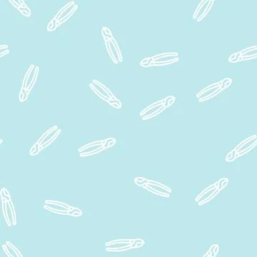 Diagonal pliers line vector seamless pattern Stock Illustration