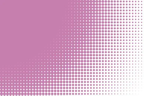 Diagonal purple halftone dots on soft gradient Stock Illustration