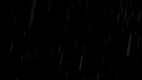 Diagonal Rain Falling On Black Background Video stock 339301386