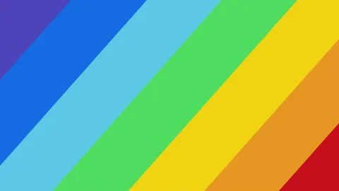 Diagonal rainbow colored transition, with alpha channel Stock Footage 171472633