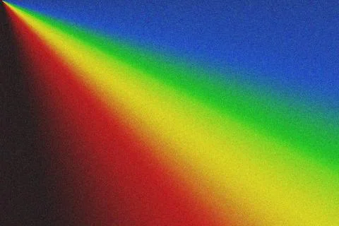 Diagonal Rainbow Grain Gradient with Vibrant Spectrum Colors Stock Illustration