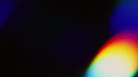 Diagonal Rainbow Light Leak on Black Background for Party Design Stock Footage 345360720