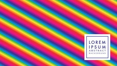 Diagonal rainbow stripe pattern. Abstract background design template. Stock Illustration