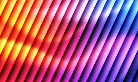 Diagonal rainbow stripes with textured surface Stock Illustration